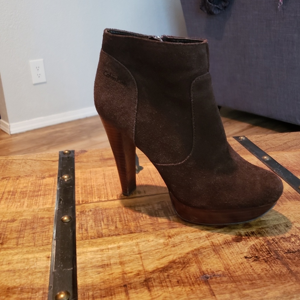 Calvin Klein Heeled Ankle Boots